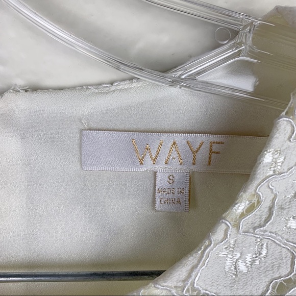 SOLD Wayf Erin Floral Lace Long Sleeve Shopbop Blouse - Picture 4 of 9